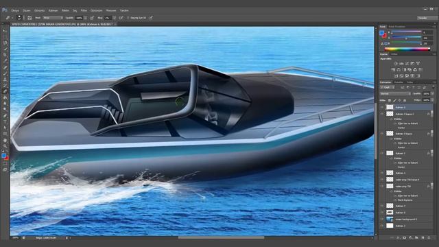 MOTOR BOAT SKETCH PART 2 / MOTOR BOT ESKİZİ 2 смотреть онлайн