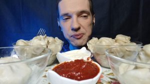 АСМР ИТИНГ ПЕЛЬМЕШЕК И ХИНКАЛЕЙ ASMR EATING DUMPLINGS and KHINKALI