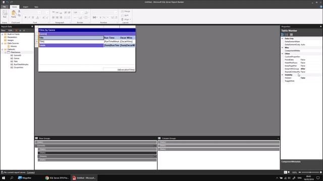 SSRS Report Builder Part 6.5 - Page Breaks and Headers in Table Groups смотреть онлайн