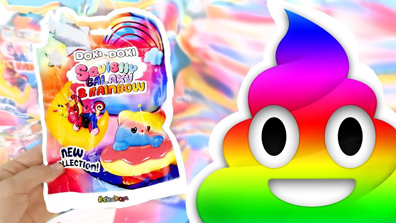 DOKI-DOKI SQUISHY GALAXY & RAINBOW ИГРУШКИ-АНТИСТРЕСС 2023! НОВЫЕ СКВИШИ Sbabam surprise unboxing смотреть онлайн