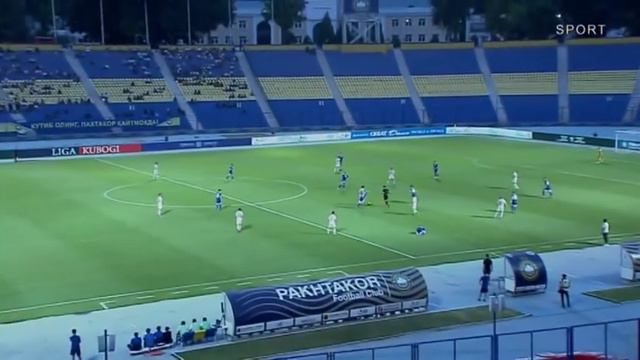 Murod Xolmuhammedov 60 metrdan "Paxtakor" darvozasiga gol urdi смотреть онлайн