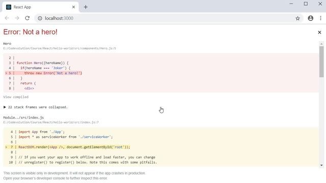 ReactJS Tutorial - 32 - Error Boundary смотреть онлайн
