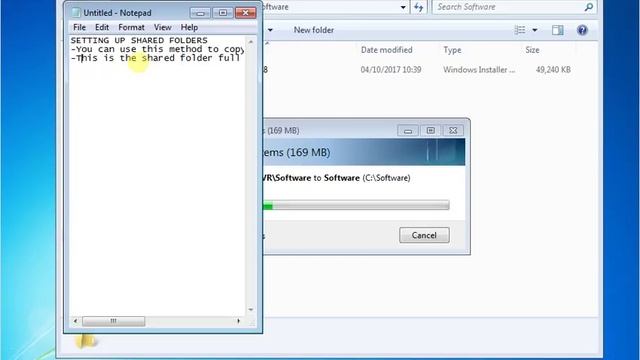 Oracle virtual box - Using a shared folder смотреть онлайн