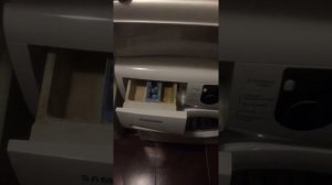 Как вытащить лоток из стиральной машины Samsung на 4 кг.