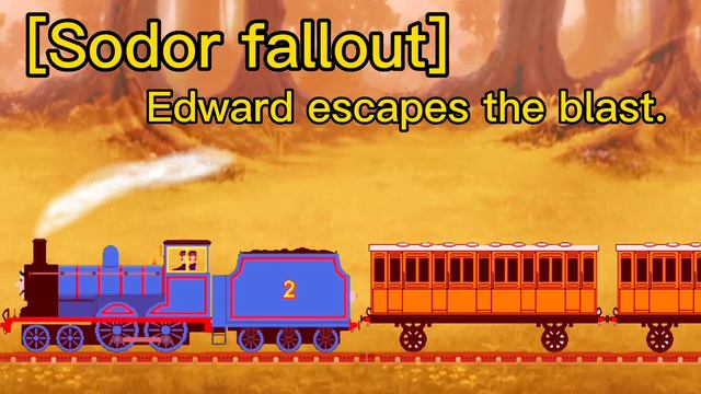 [ sodor fallout ] Edward escapes the blast [ the brendam bay blast runaway theme ] смотреть онлайн