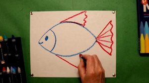 Урок рисования для детей "РЫБКА?"^Как нарисовать РЫБку