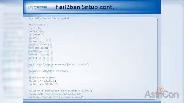 Automated Hacker Mitigation with Fail2ban and Cisco ACLs смотреть онлайн