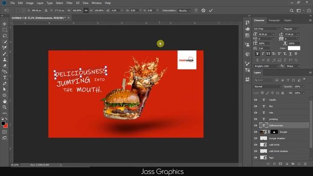 How to Design Food Banner in photoshop - Step by Step Tutorial | смотреть онлайн