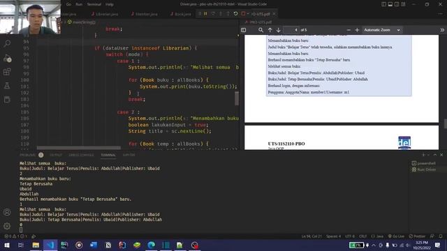 Presentasi Remedial UTS PBO - Gabriel Cesar Hutagalung (11S21010) смотреть онлайн