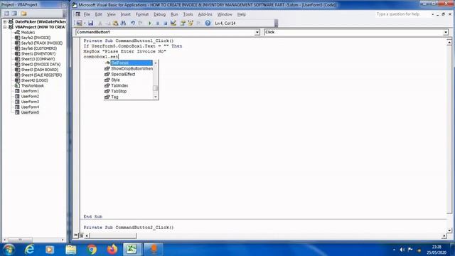 How to Create Userform Invoice & Inventory Software Part 5 смотреть онлайн