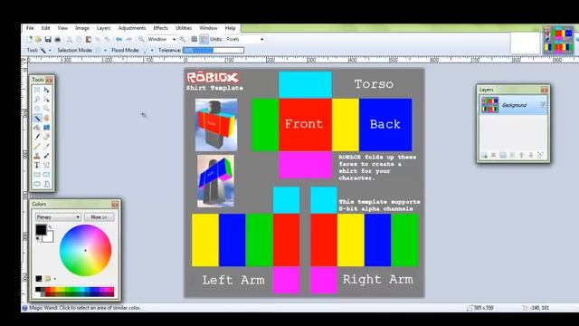 ROBLOX Clothes Tutorial #1 - Intro to Paint.NET-Template & Transparency смотреть онлайн