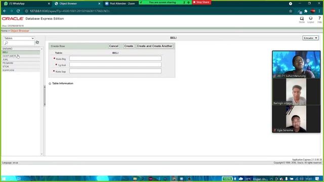 Cara membuat tabel, data table, foreign key pada Oracle Database Express Edition 10 gr смотреть онлайн