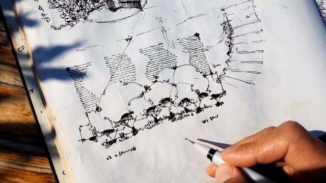 Самый простой скетчинг. Графика. Эдуард Кичигин. Стрим из Италии. смотреть онлайн