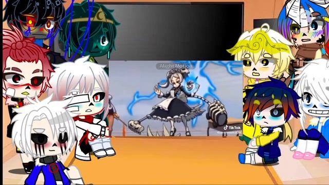 Part 11: Sans au reacts to y/n as skull girls смотреть онлайн