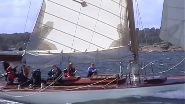 Vintage 12 m R sailing Framnæs Sandefjord Norway смотреть онлайн