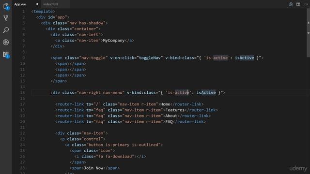 Vue js Making the Navigation Function #13 смотреть онлайн