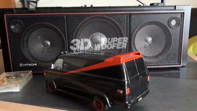 Hitachi TRK-7620E 3D7 3D Super Woofer Ghettoblaster смотреть онлайн