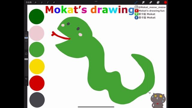 How to draw a snake easy step by step Как легко нарисовать змею поэтапно #drawing #cartoon #paintin смотреть онлайн