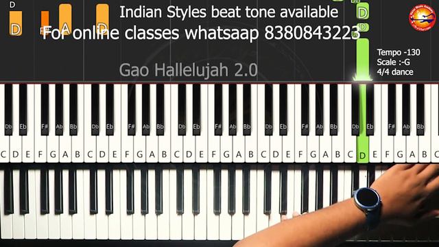 🎹 Learn "Gao Hallelujah 2.0" -Popular Christian Song Lesson | Yamaha SX900|Keyboard Guitar Tutoria смотреть онлайн