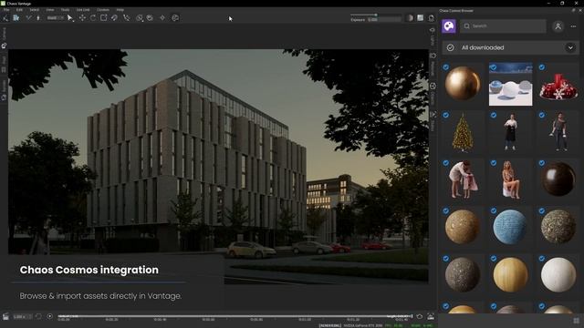V-Ray 5 for Revit, update 2 — Getting started with Chaos Vantage. смотреть онлайн