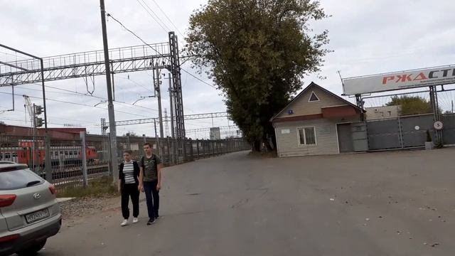 Москва 2984 Северянинский проезд, остатки старой платформы Северянин осень день