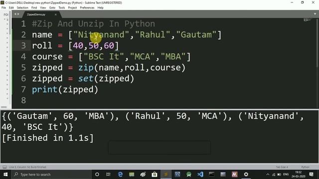 Easily Understand Zip() & Unzip() In Python || PythonEpoint Tutorial смотреть онлайн
