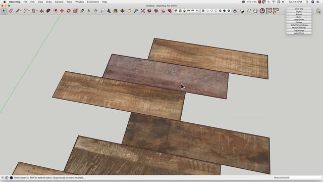 How to create custom tiling material in SketchUp - Skill Builder смотреть онлайн