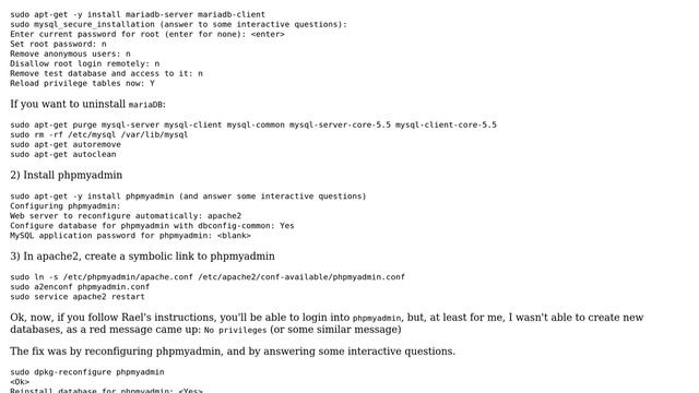 Ubuntu: Cannot enter phpmyadmin as root (MySQL 5.7) смотреть онлайн