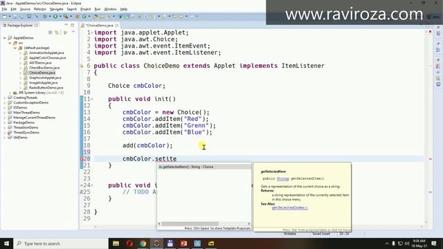 Java Part-53 | AWT Choice (Pop-up list) Demo (Gujarati) смотреть онлайн