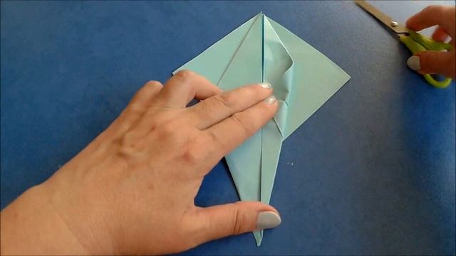 Оригами рыбы скат. Origami stingray. 摺紙黃貂魚. 折り紙スティングレイフィッシュ смотреть онлайн