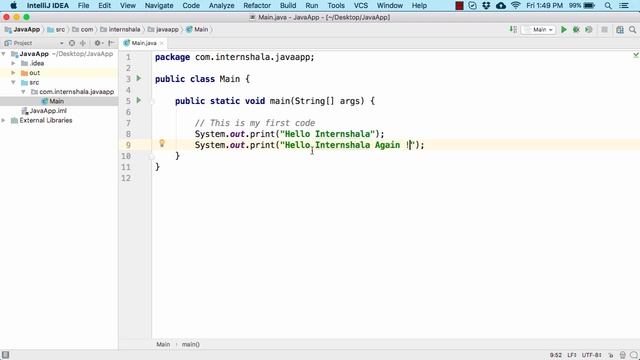 Creating Your First App in Java Lecture 7 смотреть онлайн