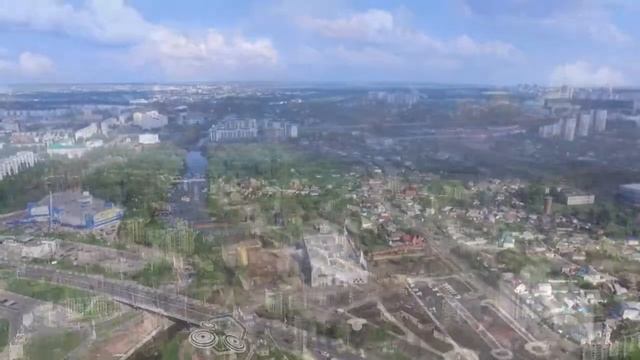 Белгород с птичьего полета смотреть онлайн