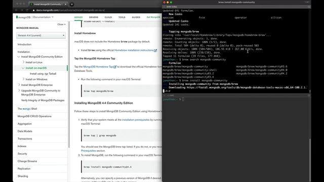 How to Install MongoDB-Community Edition on Mac смотреть онлайн