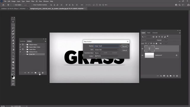 Create a Grass Text Effect in Photoshop | Photoshop Tutorial смотреть онлайн