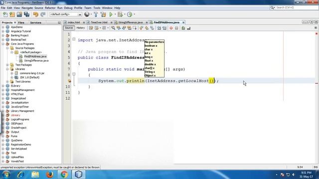 Java program to find IP Address смотреть онлайн