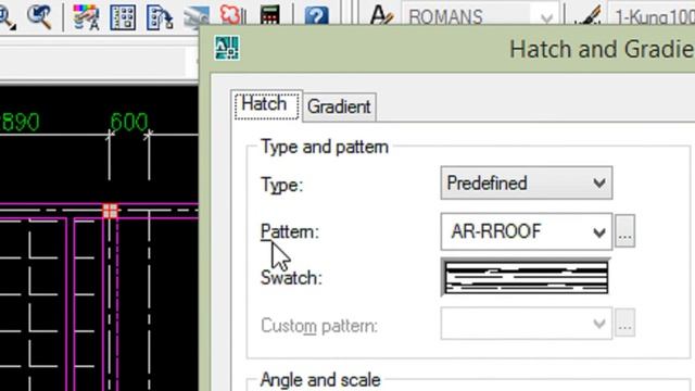 How to use Command Hatch in AutoCAD - សម្រាប់ចាក់ផ្ទៃ смотреть онлайн