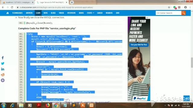 Tutorial cara membuat login service di PHP dan MySQL untuk Android смотреть онлайн