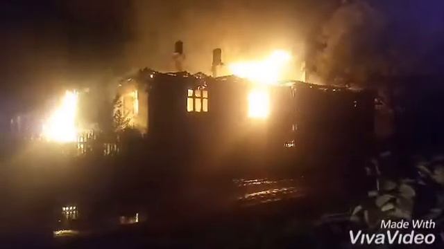 Пожар п.Белорецк.Залазна. смотреть онлайн