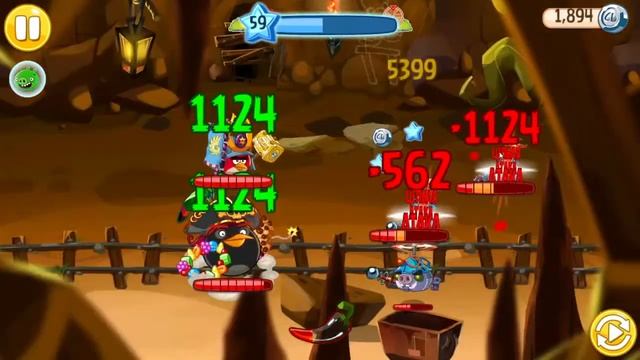 ИГРАЕМ В ANGRY BIRDS EPIC! Прохождение пещер и прочее! #6 смотреть онлайн