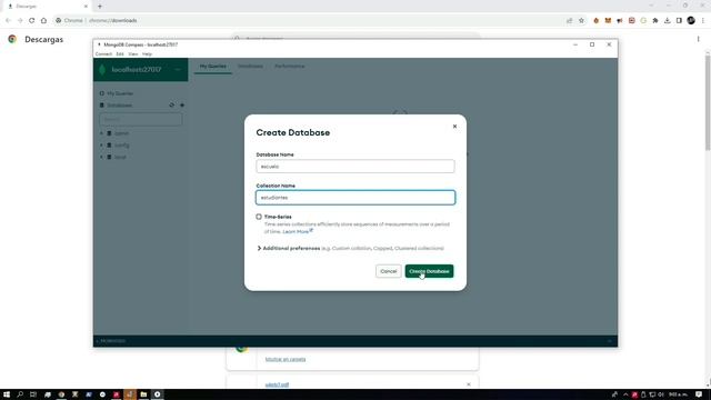 Instalación MongoDB, Compas. Windows 10