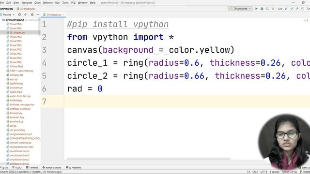 Make 3D design using python | python project | python project with source code | python code смотреть онлайн