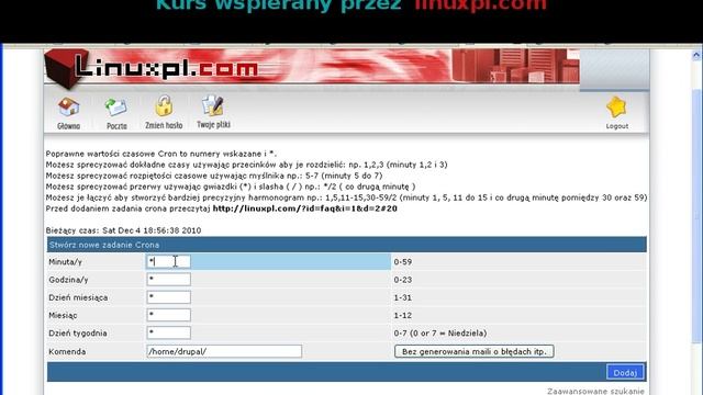 Ustawienie zadań cron na linuxpl.com смотреть онлайн