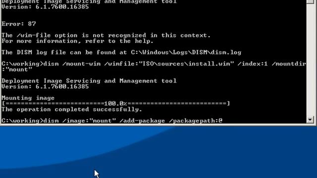 WIN7 : Using dism to add the RSAT and other updates to a Windows 7 Image смотреть онлайн