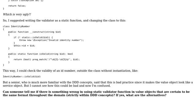 Software Engineering: Static validator in DDD value objects смотреть онлайн