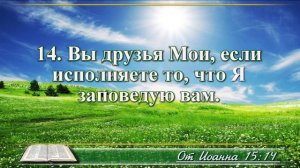 Евангелие от Иоанна с музыкой глава 15 читаем и слушаем