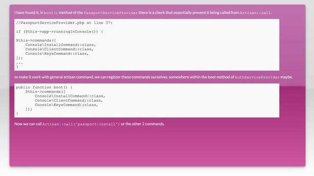 run artisan command from php function смотреть онлайн