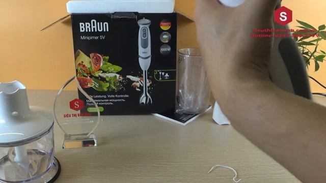 Máy xay cầm tay Braun MQ5235 Công suất 1000W смотреть онлайн