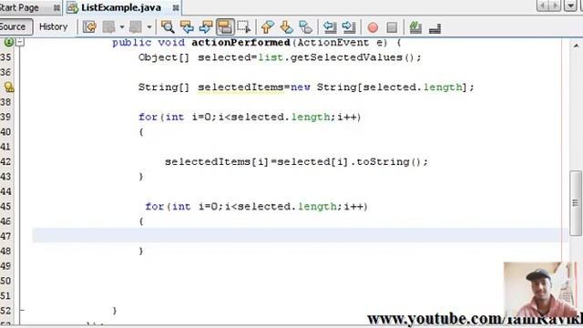 Java Swing Tutorial 15 - How to create a JList - Part 2 смотреть онлайн