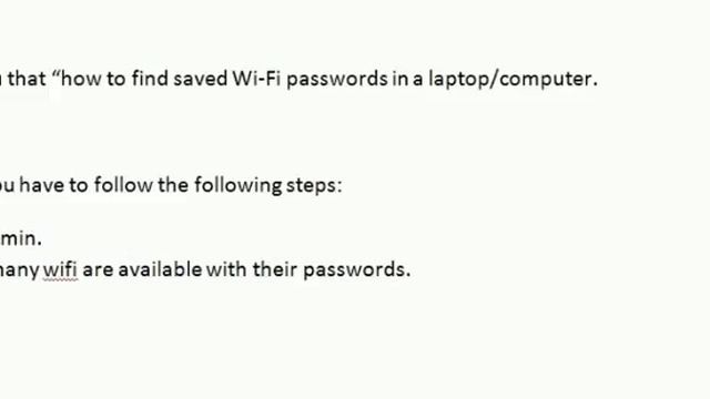How to find avilable wifi passwords in a computer without internet connection смотреть онлайн
