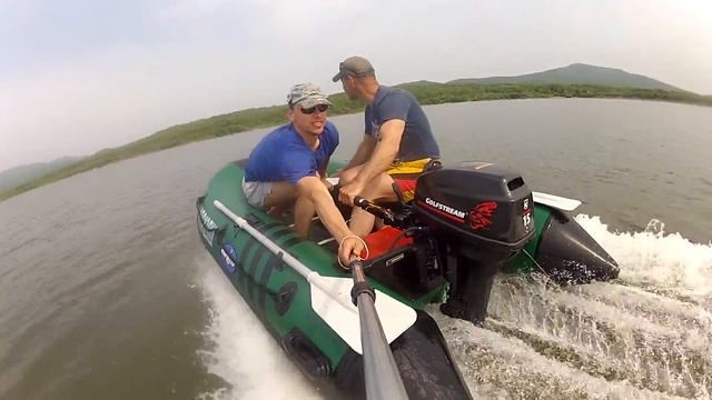 Обкатка мотора Golfstream 15 (two)